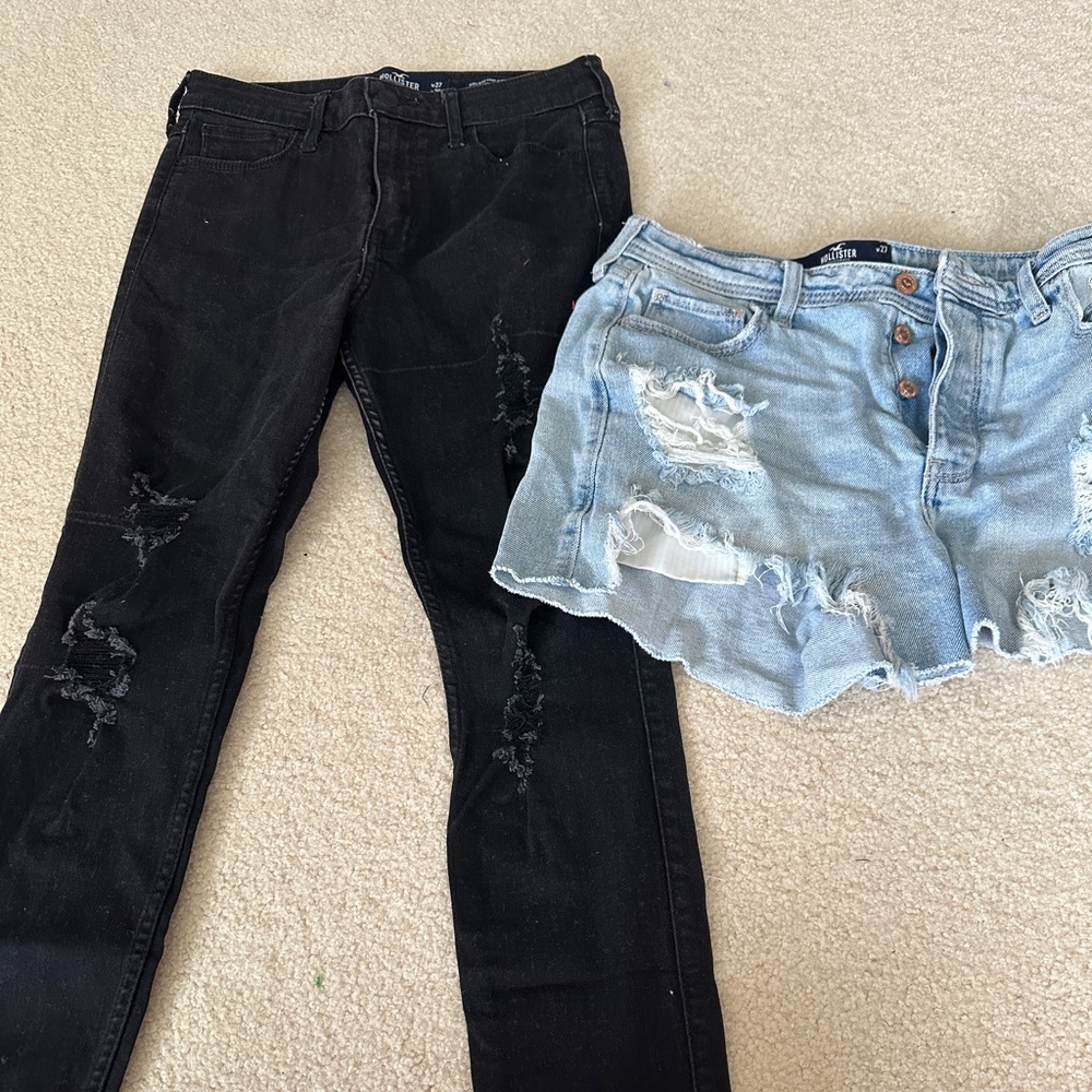 Hollister Black Jeans and shorts